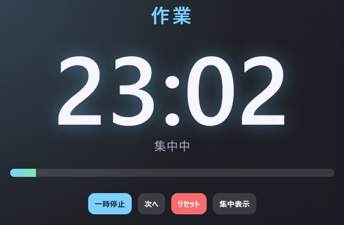 ポモドーロ集中ツール のサムネイル